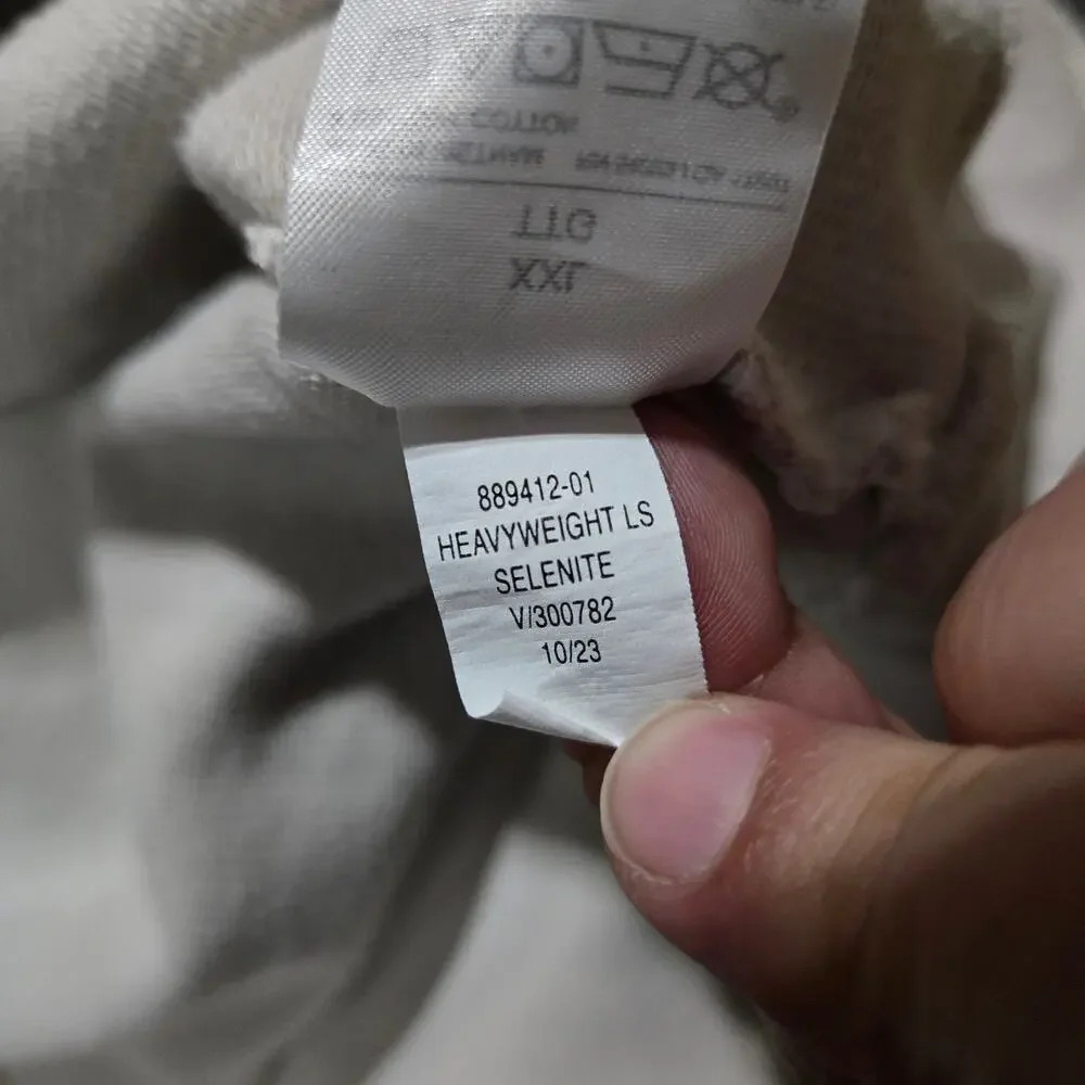 Banana Republic Heavyweight LS Crewneck Sweatshirt XXL Selenite Beige